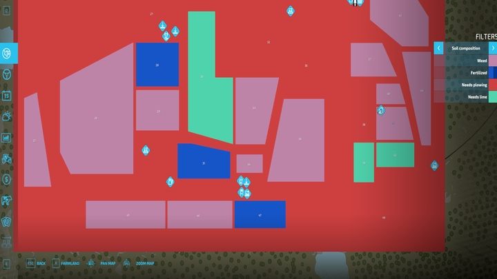 Druga zakładka będzie zapewne używana nawet częściej, bowiem wskazuje - Farming Simulator 22: Monitorowanie wzrostu - Farming Simulator 22 - poradnik do gry