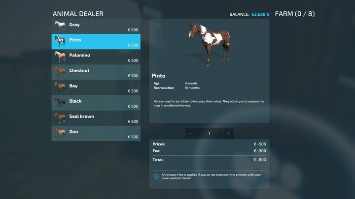 Dostępnych jest kilka ras koni - Farming Simulator 22: Konie - hodowla, porady - Farming Simulator 22 - poradnik do gry