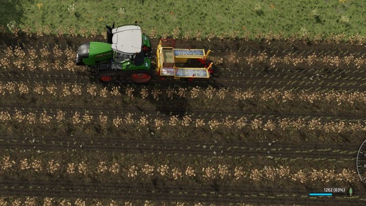 Jeśli zdecydujecie się na sadzenie topoli na polu, będzie ona domyślnie sadzona co dwa rzędy szerokości (gdy pracownik wykonuje to zadanie) - Farming Simulator 22: Topole - Farming Simulator 22 - poradnik do gry