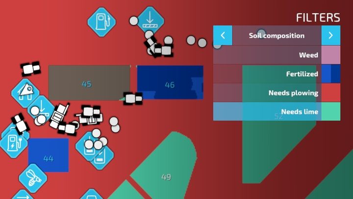 Poziom nawiezienia pól możecie zobaczyć na mapce po przełączeniu na właściwy filtr - Farming Simulator 22: Kiedy nawozić pole? - Farming Simulator 22 - poradnik do gry