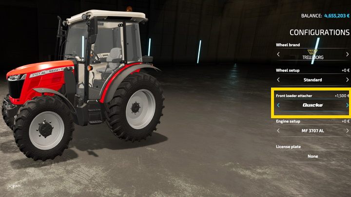 Następnie należy zakupić końcówkę ładowacza - Farming Simulator 22: Jak zamontować ładowarkę w traktorze? - Farming Simulator 22 - poradnik do gry