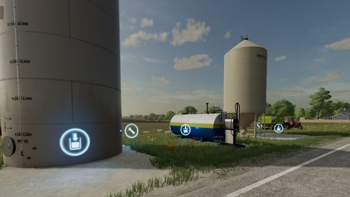 W panelu Budowy znajdziecie zakładkę Zbiorniki - Farming Simulator 22: Napełnianie zbiorników maszyn - Farming Simulator 22 - poradnik do gry