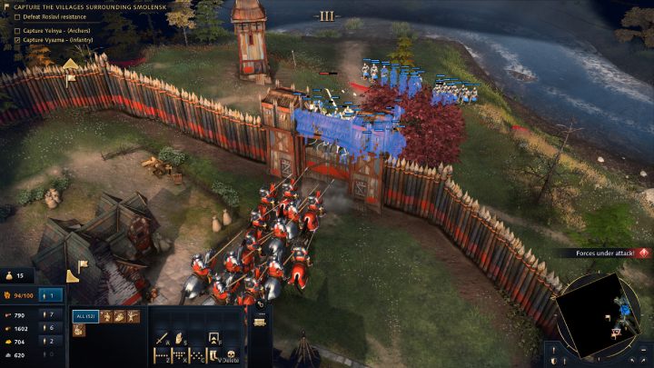 Następnie udajcie się do Roslavl i przejmijcie osadę - Age of Empires 4: Moscow versus Lithuania (The Rise of Moscow) - solucje - Age of Empires 4 - poradnik do gry