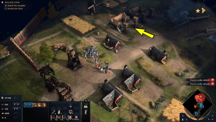 Podzielcie wojsko na 2 równe grupy - Age of Empires 4: North to York (The Normans) - solucja, opis przejścia - Age of Empires 4 - poradnik do gry
