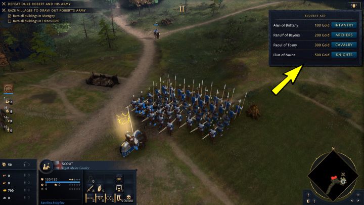 Misja rozpoczyna się od zniszczenia 2 pobliskich wiosek - Age of Empires 4: The Battle of Tinchebray (The Normans) - solucja - Age of Empires 4 - poradnik do gry