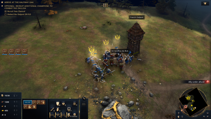 Następnie udajcie się na południowy wschód - Age of Empires 4: The Combat of the Thirty (The Hundred Years War) - solucja - Age of Empires 4 - poradnik do gry