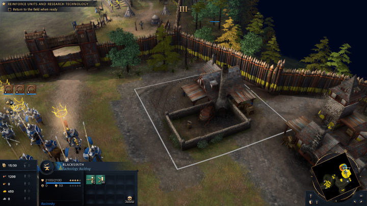 Gdy zabijecie 15 angielskich żołnierzy, 1 część bitwy dobiegnie końca, a Wasze wojsko opuści arenę - Age of Empires 4: The Combat of the Thirty (The Hundred Years War) - solucja - Age of Empires 4 - poradnik do gry