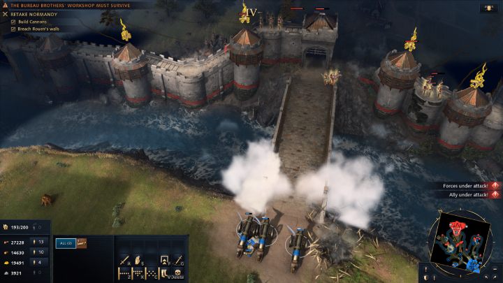 Gdy dotrzecie do Rouen, natychmiast użyjcie armat - Age of Empires 4: Retake Normandy (The Hundred Years War) - solucja - Age of Empires 4 - poradnik do gry