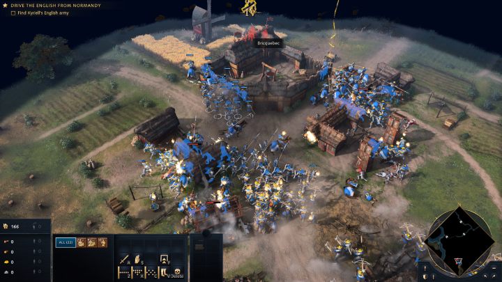 Po nieudanej obronie miasta Carentan zaznaczcie swoje wojsko i wyruszcie drogą na północ - Age of Empires 4: The Battle of Formigny (The Hundred Years War) - solucja - Age of Empires 4 - poradnik do gry