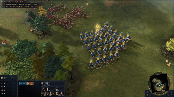 Następnie wyślijcie łuczników do zbliżającej się armii Rusi - Age of Empires 4: The Battle of Kalka River (The Mongol Empire) - solucja - Age of Empires 4 - poradnik do gry