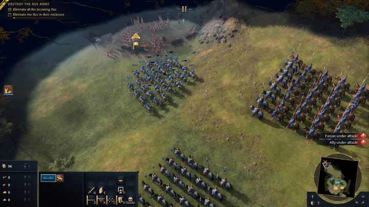 Po wyeliminowaniu wszystkich wrogów, udajcie się na zachód do obozu nieprzyjaciela - Age of Empires 4: The Battle of Kalka River (The Mongol Empire) - solucja - Age of Empires 4 - poradnik do gry