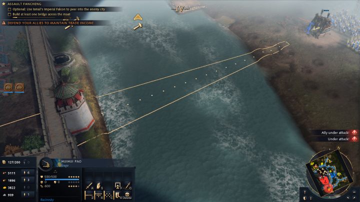 W tym momencie powinniście już uzbierać 1000 sztuk kamienia - Age of Empires 4: The Fall of Xiangyang (The Mongol Empire) - solucja - Age of Empires 4 - poradnik do gry