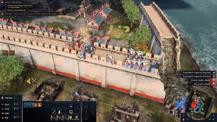 Następnie naprawcie most przy pomocy Waszej piechoty - Age of Empires 4: The Fall of Xiangyang (The Mongol Empire) - solucja - Age of Empires 4 - poradnik do gry