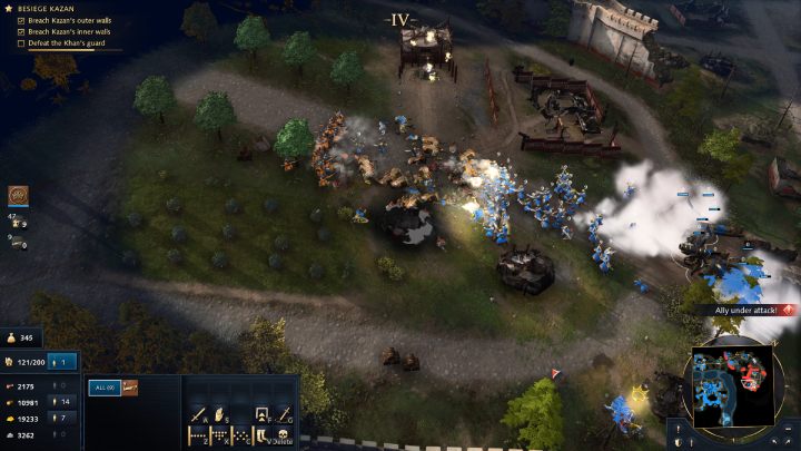 Wyślijcie piechotę na wewnętrzne mury miasta i wyeliminujcie wszystkich łuczników - Age of Empires 4: The Siege of Kazan (The Rise of Moscow) - solucje - Age of Empires 4 - poradnik do gry