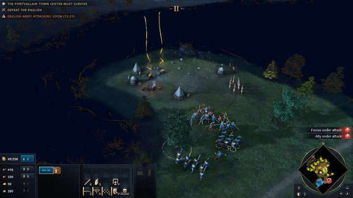 Dodatkowym źródłem dochodu może stać się kopalnia złota, zlokalizowana na wschód od Waszej wioski - Age of Empires 4: The Battle of Pontvallain (The Hundred Years War) - solucja - Age of Empires 4 - poradnik do gry