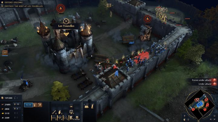 Spalcie najpierw drewnianą fortyfikację, a następnie wyślijcie machiny oblężnicze na kamienną bramę - Age of Empires 4: The Siege of Orleans (The Hundred Years War) - solucja - Age of Empires 4 - poradnik do gry