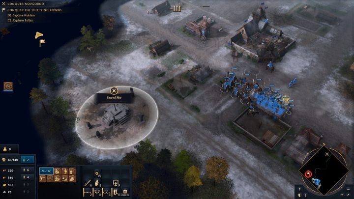 Wyślijcie Mnicha-wojownika do przejęcia Świętego Miejsca (Sacred Site), znajdującego się w mieście - Age of Empires 4: Fall of the Novgorod Republic (The Rise of Moscow) - solucje - Age of Empires 4 - poradnik do gry