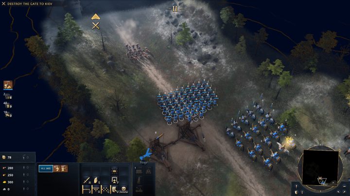 Zza bramy wyskoczy na Was mały oddział włóczników i łuczników - Age of Empires 4: The Siege of Kiev (The Mongol Empire) - solucja - Age of Empires 4 - poradnik do gry