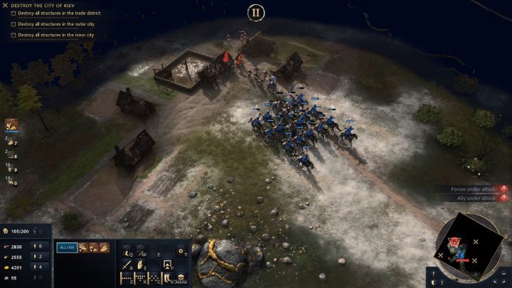 Powoli oczyszczajcie cały teren z zabudowań nieprzyjaciela - Age of Empires 4: The Siege of Kiev (The Mongol Empire) - solucja - Age of Empires 4 - poradnik do gry