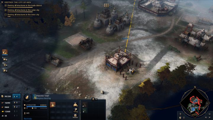 Postawcie nowy namiot Ovoo na kolejnym kamieniołomie i przenieście namioty militarne - Age of Empires 4: The Siege of Kiev (The Mongol Empire) - solucja - Age of Empires 4 - poradnik do gry