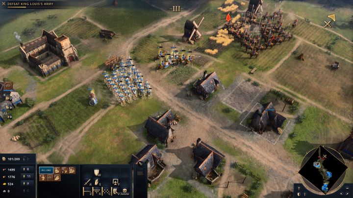 Następnie odbijcie 2 wioskę Cressenville - Age of Empires 4: The Battle of Bremule (The Normans) - solucja, opis przejścia - Age of Empires 4 - poradnik do gry