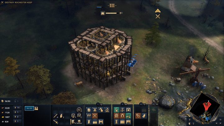 Wasi robotnicy powinni w błyskawicznym tempie zebrać dużż ilość surowców - Age of Empires 4: The Siege of Rochester (The Normans) - solucja, opis przejścia - Age of Empires 4 - poradnik do gry