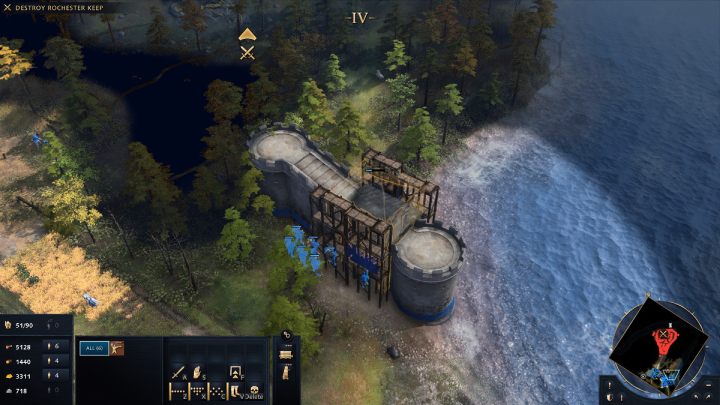 Aby zapobiec powtarzającym się najazdom, postawcie mury obronne lub przydzielcie grupy żołnierzy do patrolowania okolicznych dróg i ścieżek leśnych - Age of Empires 4: The Siege of Rochester (The Normans) - solucja, opis przejścia - Age of Empires 4 - poradnik do gry