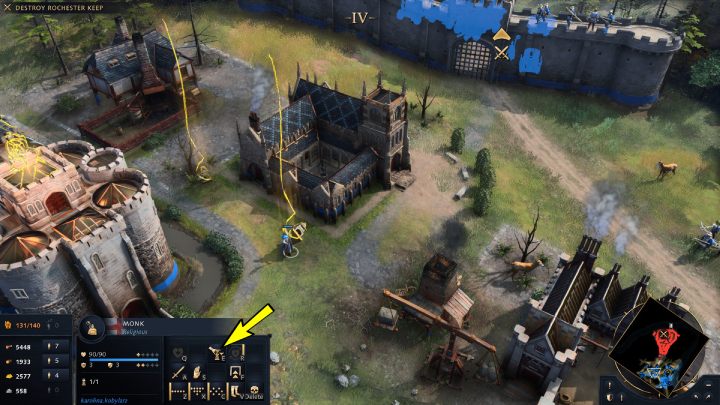 Przemierzając okolicę natkniecie się na święty relikt (Relic) - Age of Empires 4: The Siege of Rochester (The Normans) - solucja, opis przejścia - Age of Empires 4 - poradnik do gry