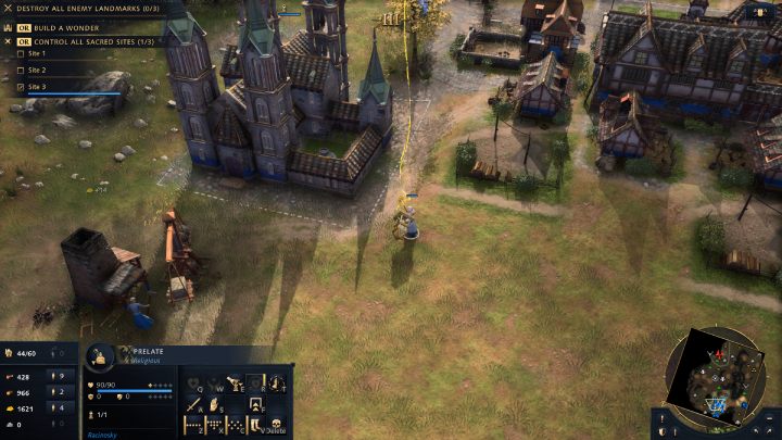 Gdy odnajdziecie Relikt i spełnicie odpowiednie wymagania, wyślijcie do niego jednostkę religijną wraz z kilkoma żołnierzami do ochrony - Age of Empires 4: Relikty - co to? - Age of Empires 4 - poradnik do gry