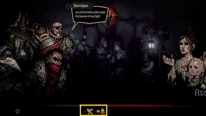Kawałek dalej napotkacie kolejne zdarzenie: Wsparcie - Darkest Dungeon 2: Początek gry - pierwsze kroki - Darkest Dungeon 2 - poradnik do gry