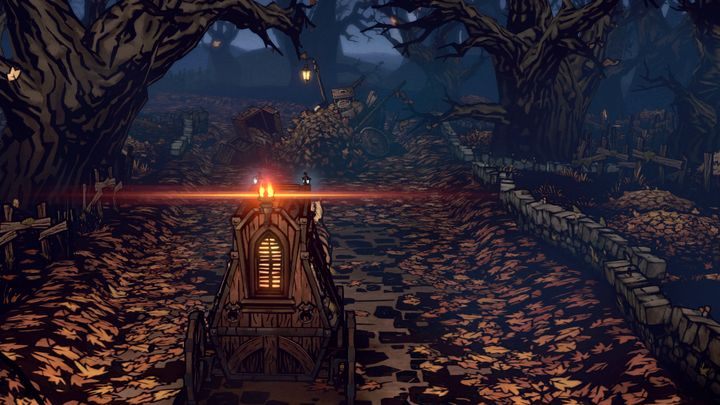 Po chwili dotrzecie do barykady - Darkest Dungeon 2: Początek gry - pierwsze kroki - Darkest Dungeon 2 - poradnik do gry