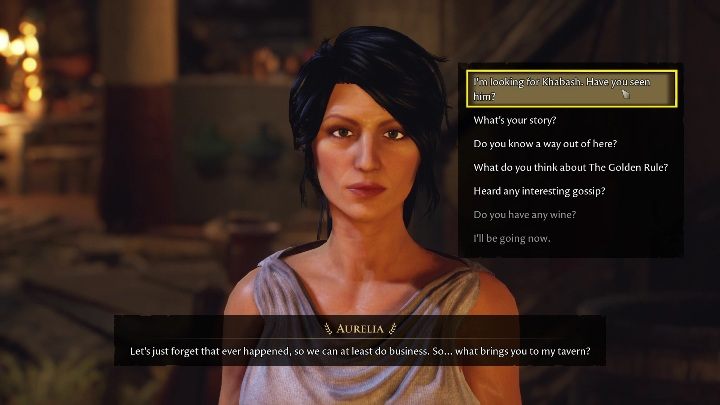 Zaraz po rozmowie z mężczyzną udajcie się do Aurelii - The Forgotten City: Egyptian Plaque - solucja, opis przejścia - The Forgotten City - poradnik do gry