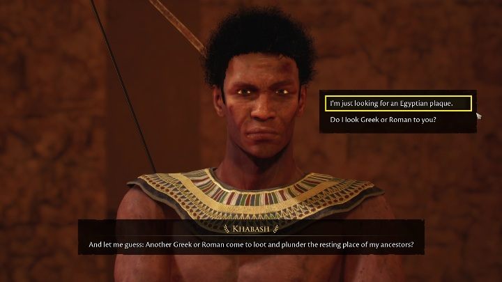 Khabash stoi na końcu katakumb, przez wielkiej dziurze w ziemi - The Forgotten City: Egyptian Plaque - solucja, opis przejścia - The Forgotten City - poradnik do gry