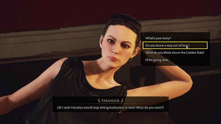 Musicie jednak przeklinać kilka opcji dialogowych, zacznijcie od Do you know a way out of here - The Forgotten City: Poszukiwania Iulii - solucja, opis przejścia - The Forgotten City - poradnik do gry