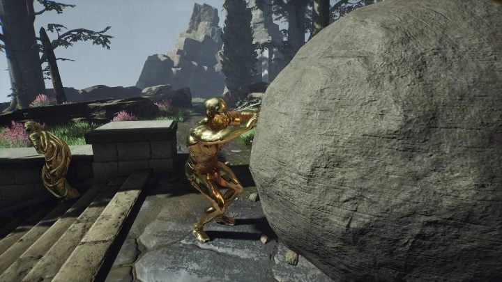 Posąg Syzyfa jest bardzo widoczny i rozpoznawalny - The Forgotten City: Underworld icons - jak znaleźć? - The Forgotten City - poradnik do gry