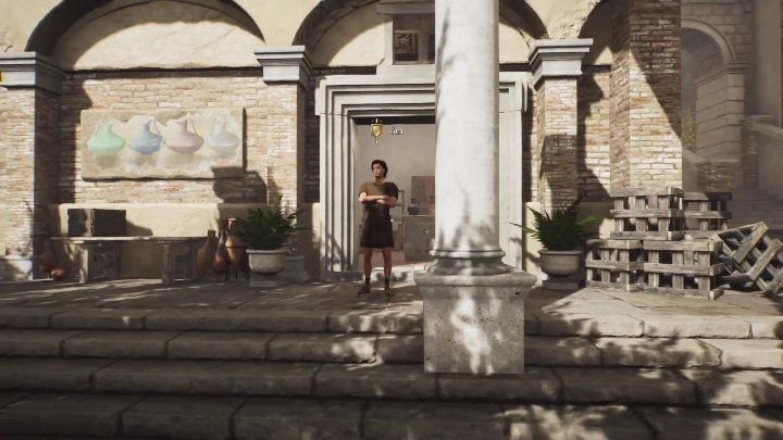 Po przyjęciu kolejnego zadania od kobiety, pojawi się znacznik, który zaprowadzi Was do handlarza - The Forgotten City: Pozyskanie lekarstwa - solucja, opis przejścia - The Forgotten City - poradnik do gry