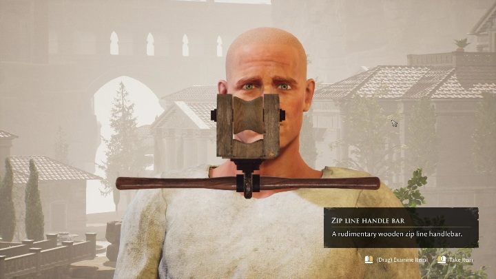 Galerius wam uwierzy i podaruje Wam bardzo ważny przedmiot, który ułatwi podróżowanie po mapie i znacznie przyśpieszy eksploracje - tyrolkę do zjazdów na linach - The Forgotten City: Wyleczenie Iulii - solucja, opis przejścia - The Forgotten City - poradnik do gry