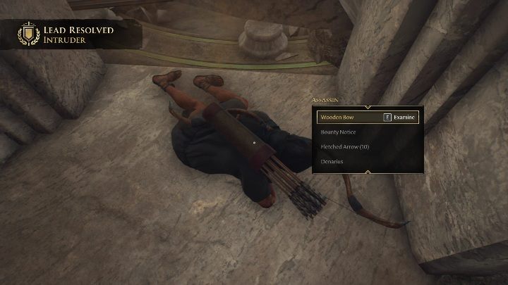 Zbliżcie się i zabierzcie Wooden bow oraz Bounty Notice - The Forgotten City: Lekarstwo na reumatyzm - solucja, opis przejścia - The Forgotten City - poradnik do gry