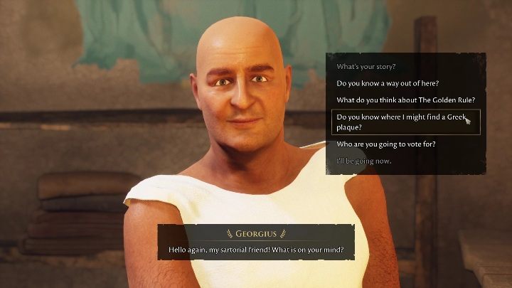 Czas spotkać się z Georgiusem - The Forgotten City: Greek Plaque - solucja, opis przejścia - The Forgotten City - poradnik do gry