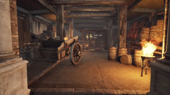 Tablica znajduje się w klatce - The Forgotten City: Greek Plaque - solucja, opis przejścia - The Forgotten City - poradnik do gry