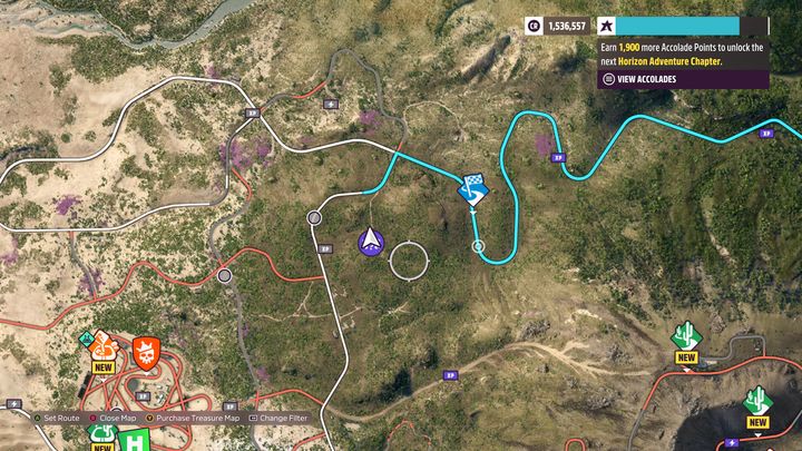 Sama stodoła znajduje się niedaleko wulkanu La Gran Caldera (lewy-górny róg mapy) - Forza Horizon 5: Wszystkie zapomniane wozy - lista - Forza Horizon 5 - poradnik do gry