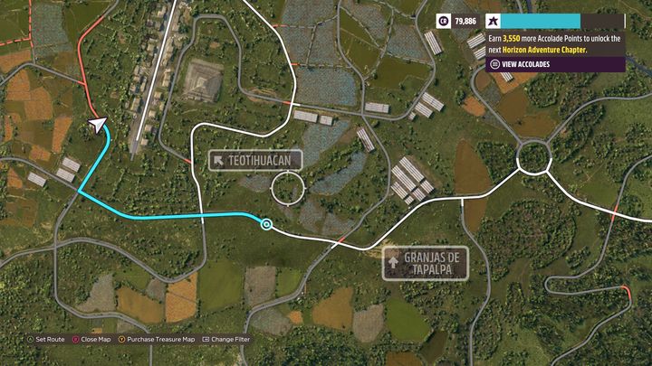 Kolejny zapomniany wóz znajduje się w stodole, która ulokowana jest w regionie Teotihuacan, niedaleko lotniska - Forza Horizon 5: Wszystkie zapomniane wozy - lista - Forza Horizon 5 - poradnik do gry