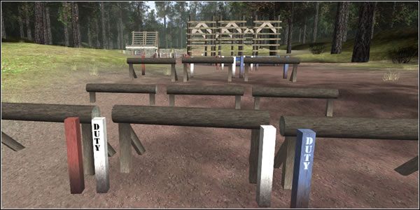 Ta ostatnia czynność (schodzenie) wymaga obrócenia się tyłem do miejsca docelowego - Basic Training - Obstacle Course | Trening | Americas Army Operations - Americas Army: Operations - poradnik do gry