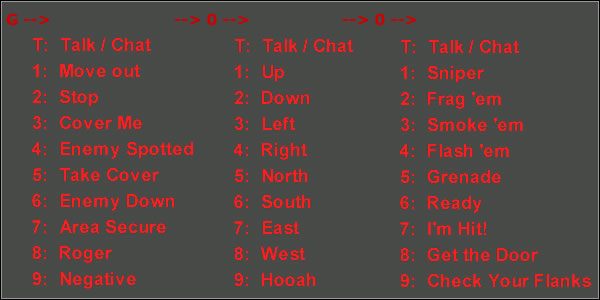 Najczęściej używane zwroty z powyższej listy - Poradnik do gry - Komunikacja - Podstawowe informacje - Americas Army: Operations - poradnik do gry