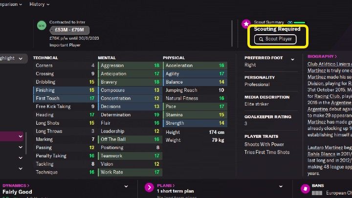 Gdy znajdziecie odpowiedniego piłkarza możecie poprosić zespół scoutów o przygotowanie na jego temat szczegółowego raportu, który po jakimś czasie trafi prosto do Waszej skrzynki odbiorczej - Football Manager 2022: Scouting - Football Manager 2022 - poradnik do gry