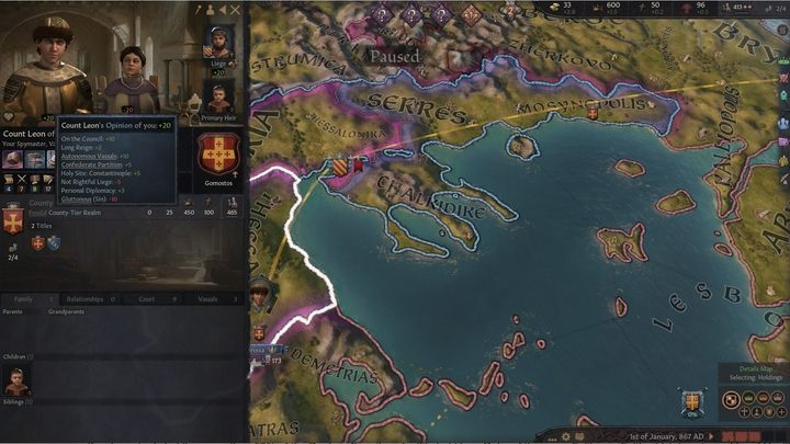 Przynależność de jure do jakiegoś tytułu niesie ze sobą szereg konsekwencji - Crusader Kings III: Tytuły - Crusader Kings 3 - poradnik do gry