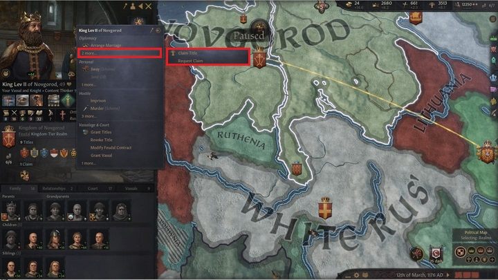 Roszczenia możesz nabyć na kilka sposobów - Crusader Kings III: Tytuły - Crusader Kings 3 - poradnik do gry