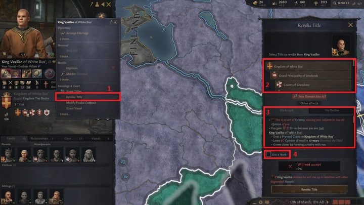 Choć wojna jest jednym z podstawowych sposobów nabywania nowych tytułów, to nie zawsze konieczne jest stosowanie tak drastycznych metod - Crusader Kings III: Tytuły - Crusader Kings 3 - poradnik do gry
