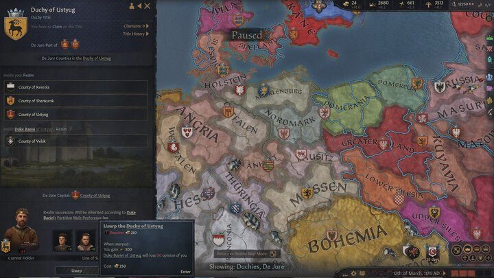 Innym sposobem zdobywania nowych tytułów jest uzurpacja - Crusader Kings III: Tytuły - Crusader Kings 3 - poradnik do gry