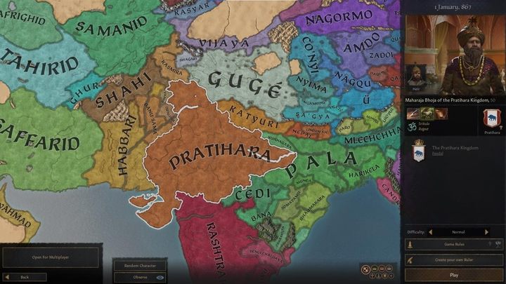 Data początkowa: 867 r - Crusader Kings 3: Ciekawe lokacje startowe - Crusader Kings 3 - poradnik do gry